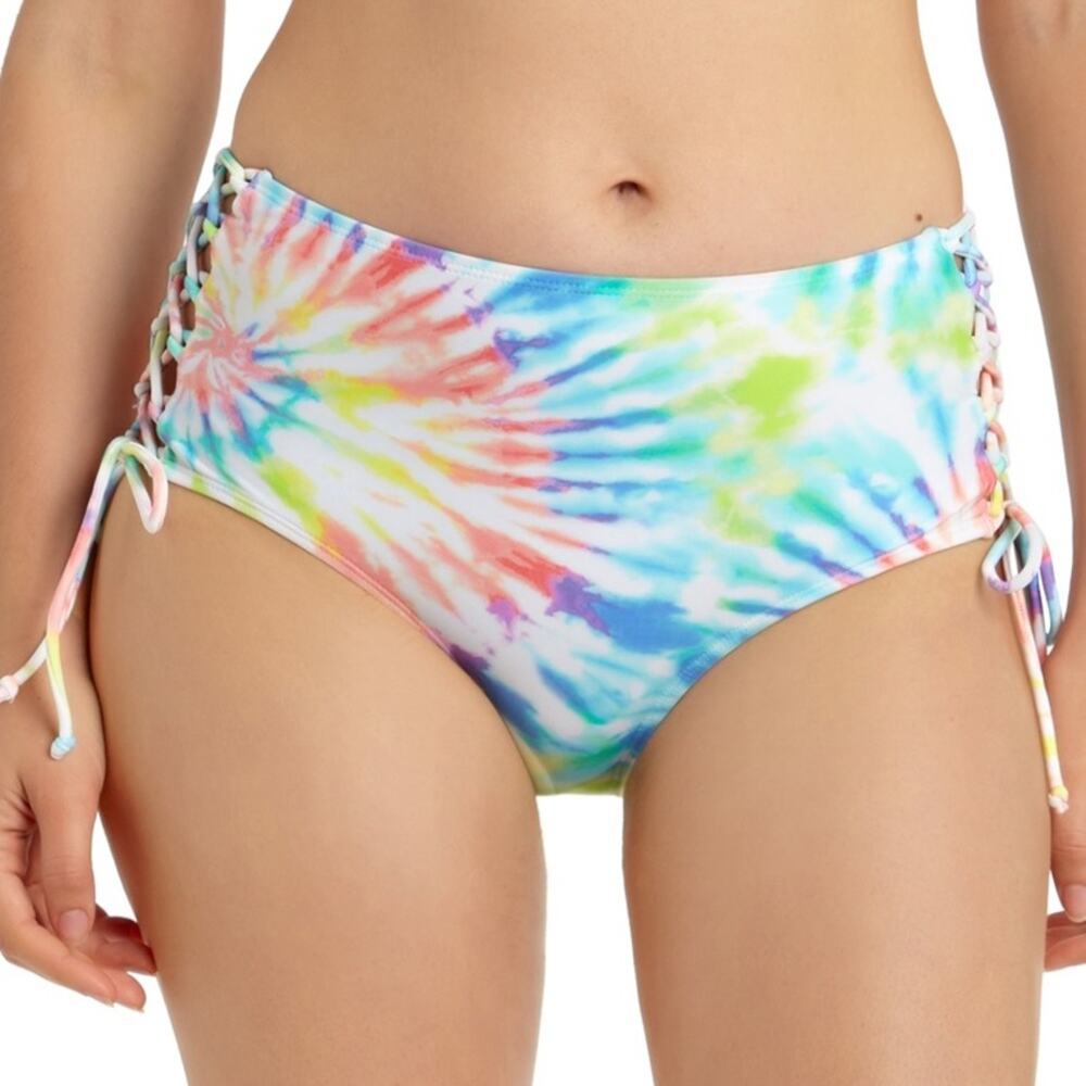 California Waves High-Waist Bikini Swim Bottom
